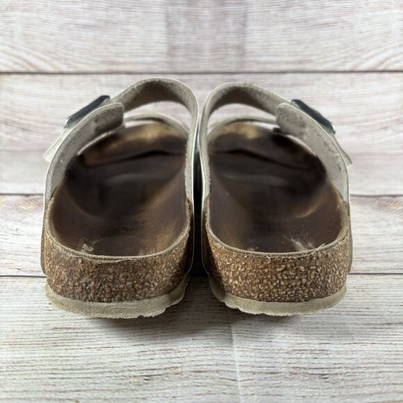 Birkenstock Arizona White Leather Womens Size EU 39 Womens 8.5 Mens 6.5 Narrow - Picture 4 of 12
